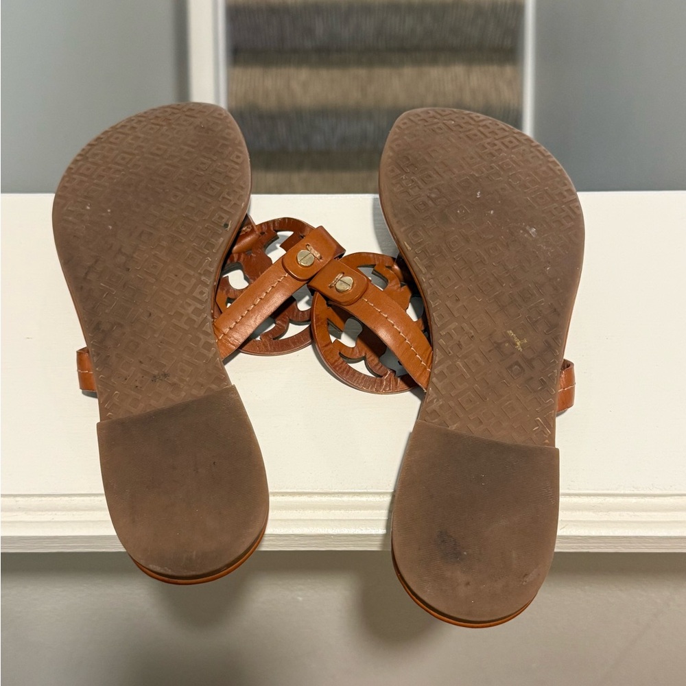 Brown Leather Tory Burch Sandals - Picture 6 of 6